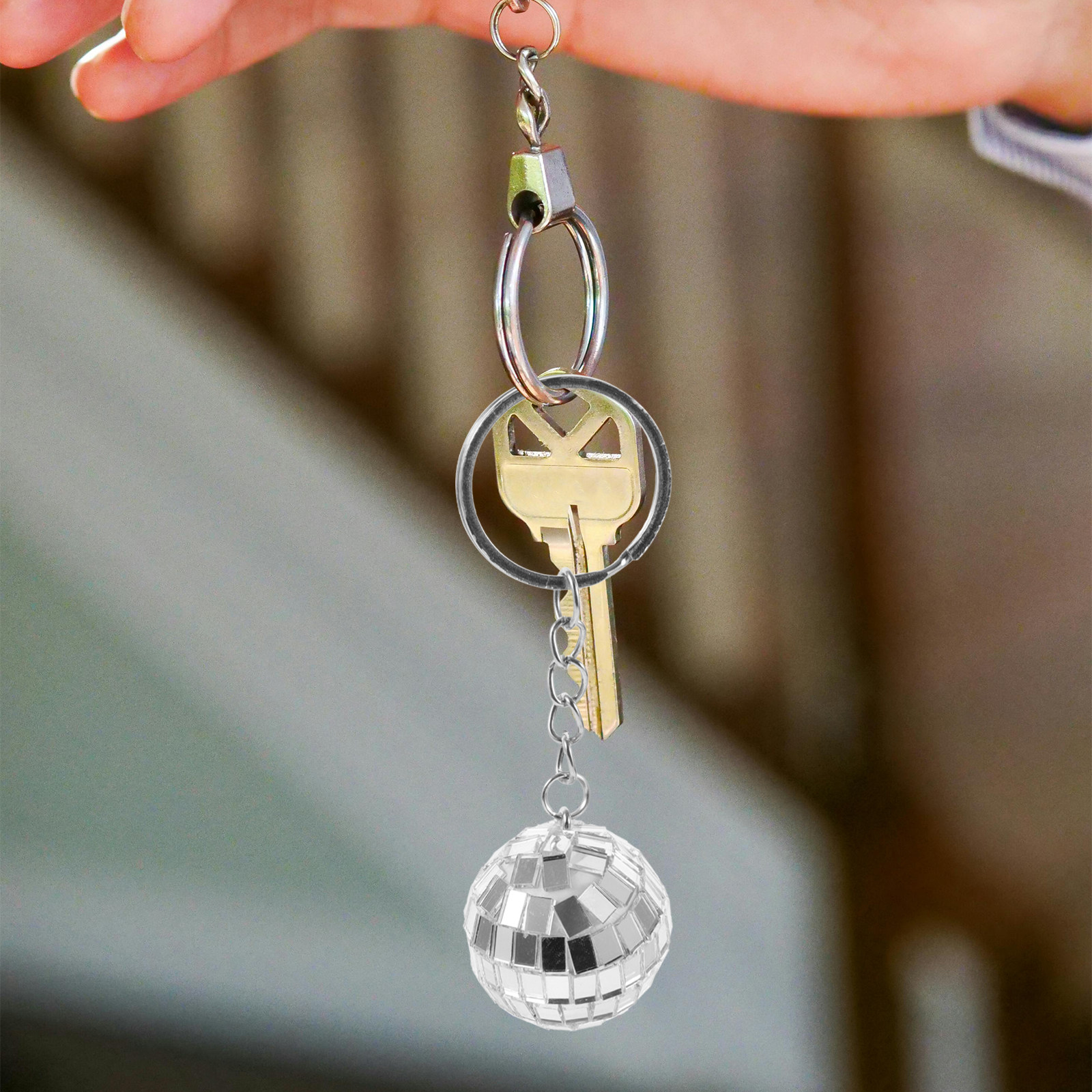 Disco Ball Mirror - 6Pcs Disco Ball Keychain Pendant Mirror