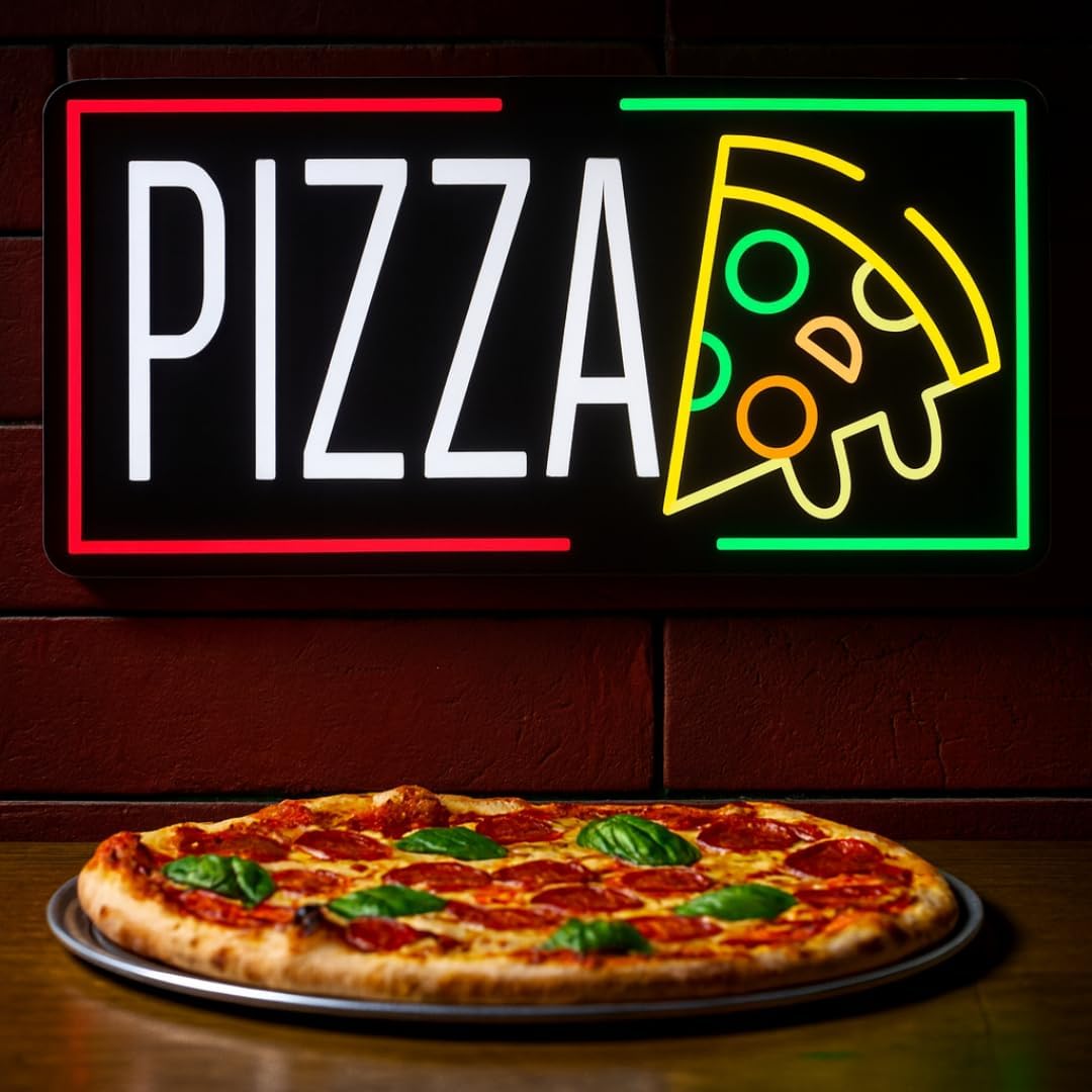 Lighting Decoration For Home - Pizza Neon Sign Business USB LED