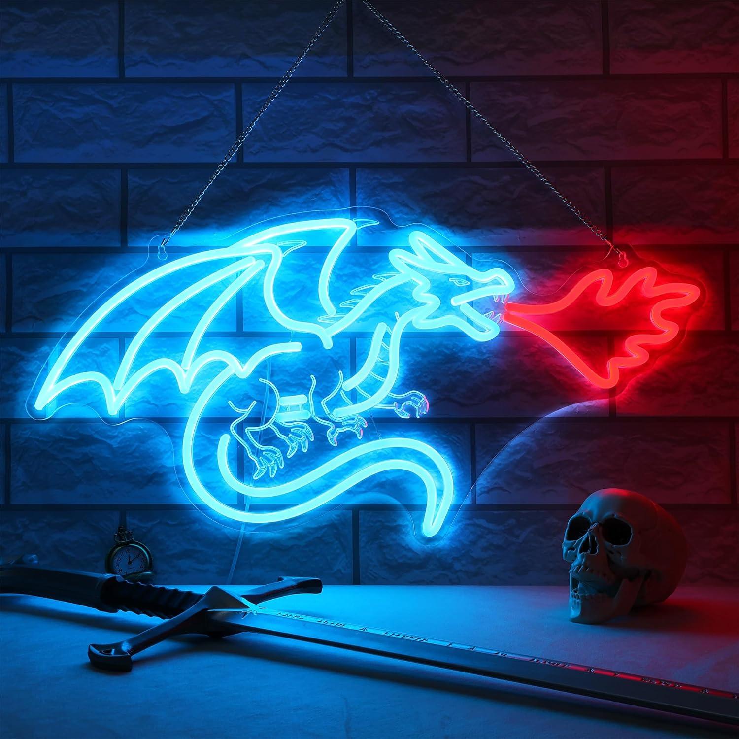 Lighting Decoration For Home - Dragon Neon Sign LED Dimmable Neon