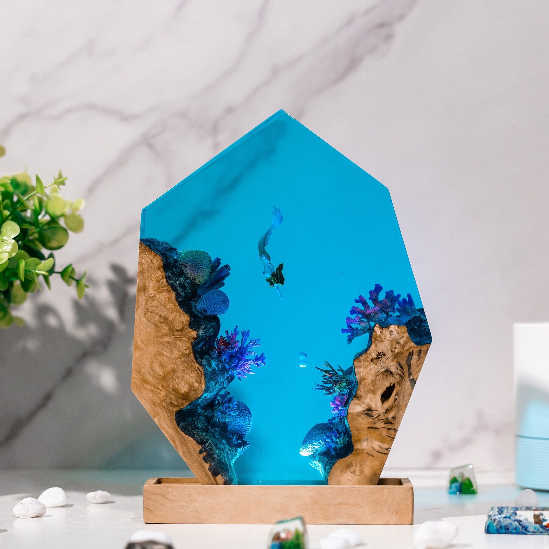 Lighting Table Decor - Customized Items Resin Table Light Fantasy