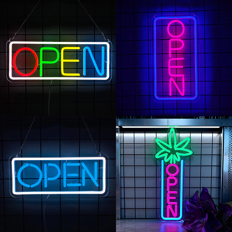 Lighting Decor Store - Open Series Neon Sign For Wall