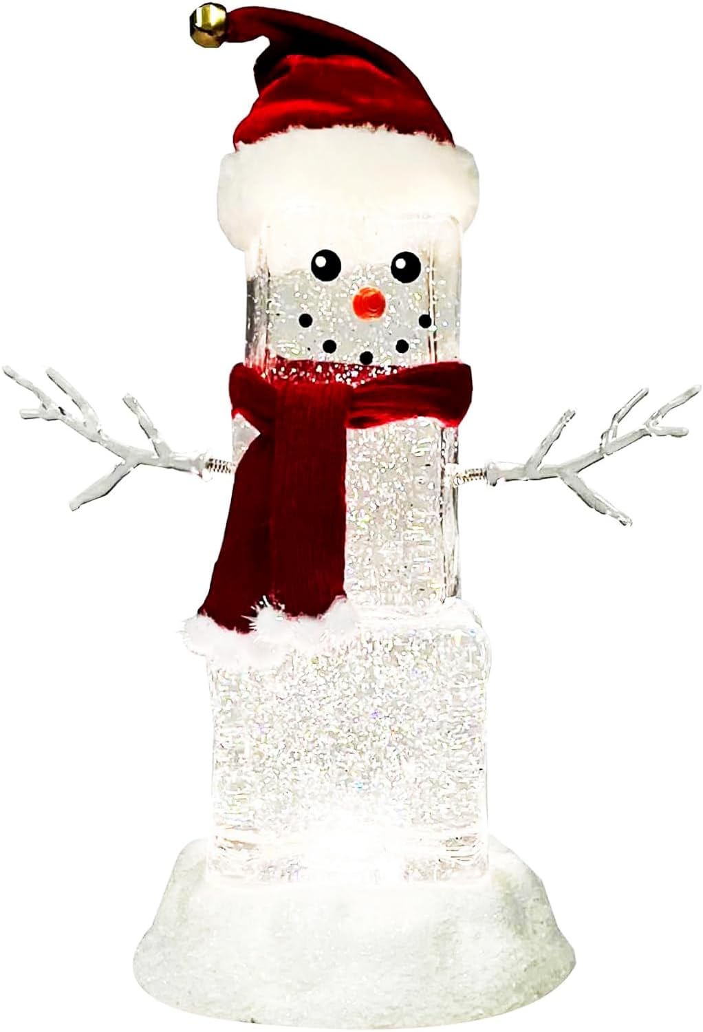 Up Lighting Decor - LED Acrylic Ice Cube Snowman Light-Up