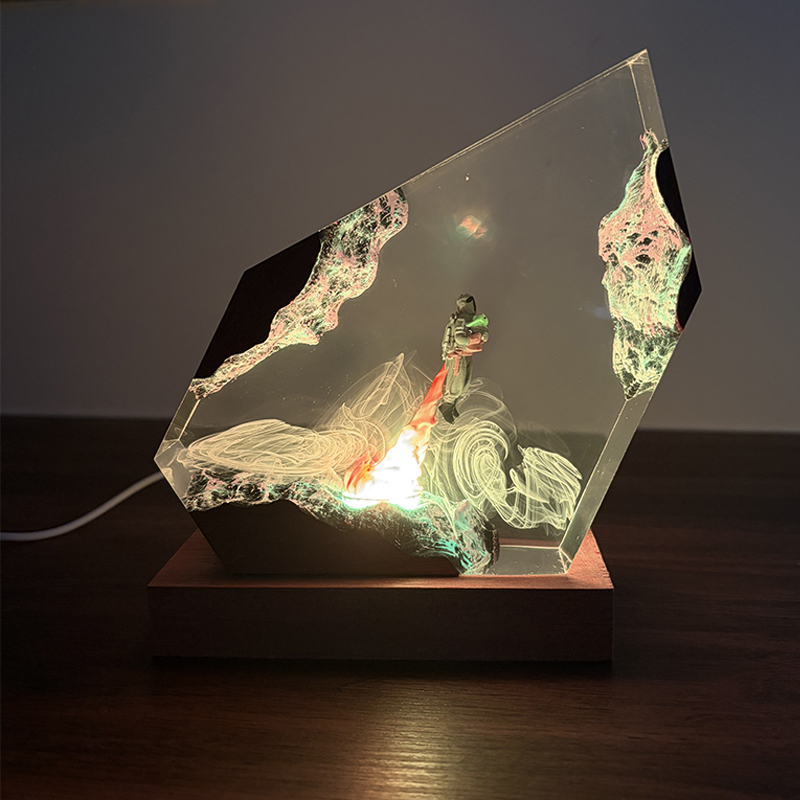 Lighting Table Decor - Sci-fi Anime Figure Organism Resin Table