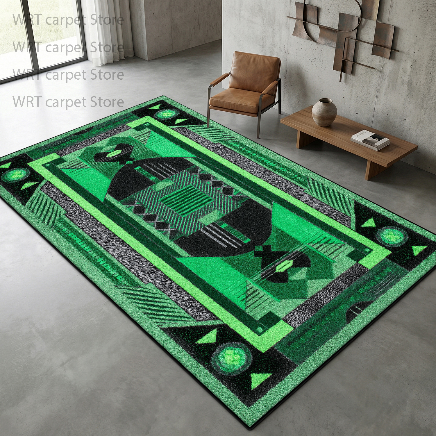 Cyberpunk Neon Green Geometric - Garage Lighting Decor avis et prix