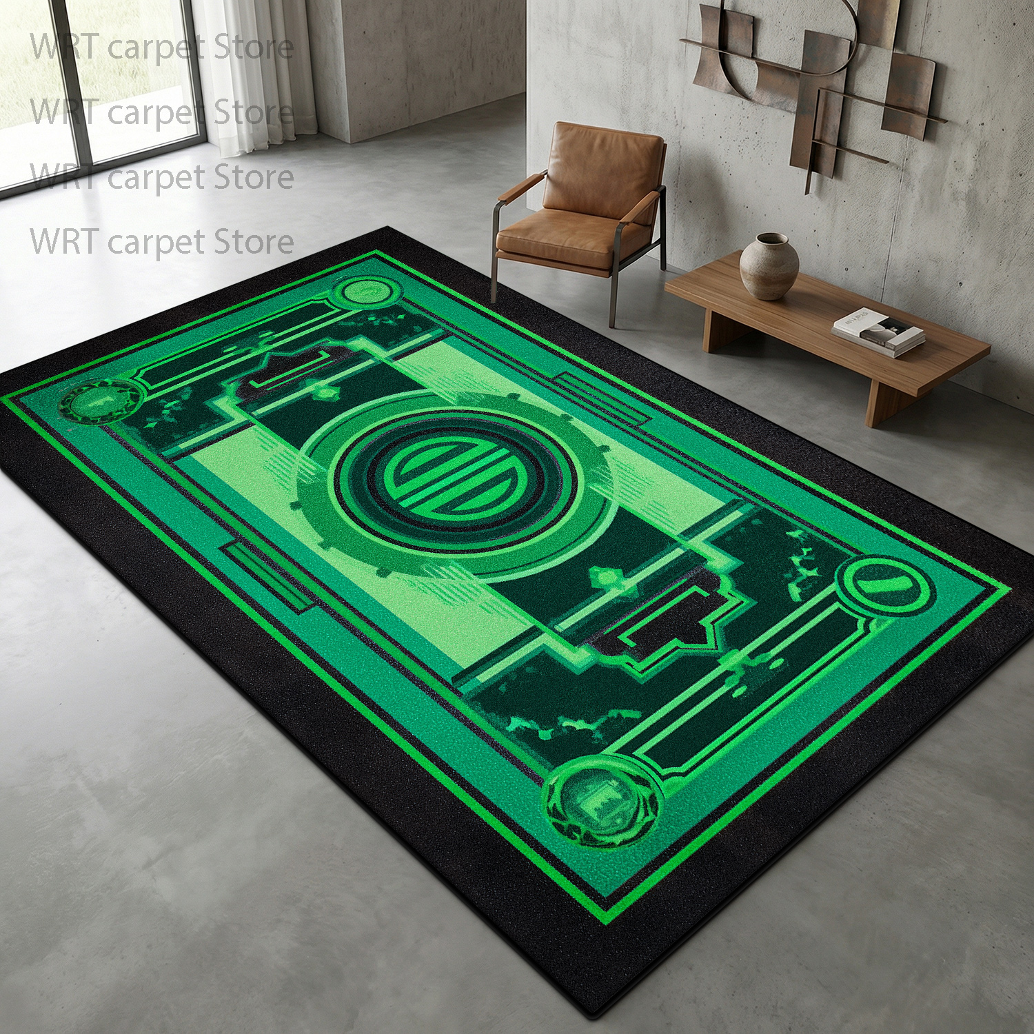 Cyberpunk Neon Green Geometric - Garage Lighting Decor avis et prix