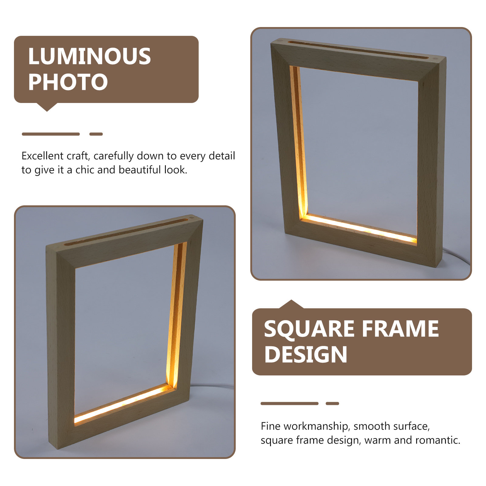 Led Luminous Photo Frame 3D Li - Lighting Room Decor Photo avis et prix