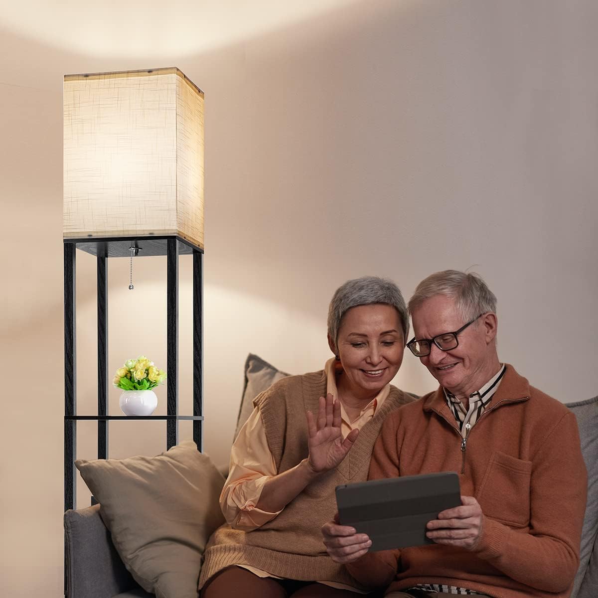 Arts Floor Light  with Shelves - Floor Lamp Tripod avis et prix