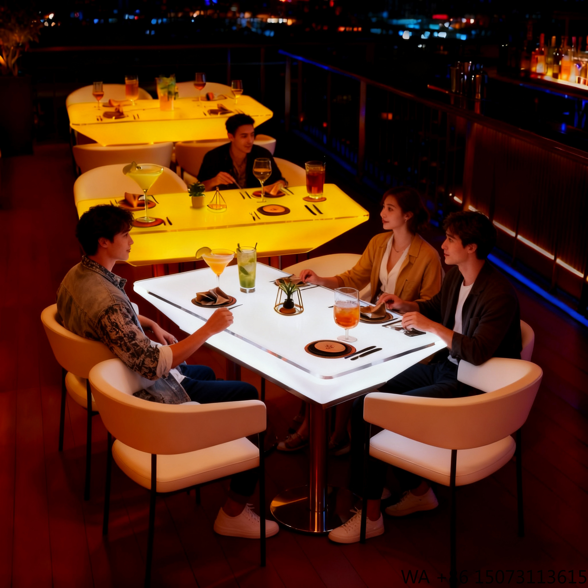 LED Decorative Dining Table Re - Lighting Decor Rentals avis et prix