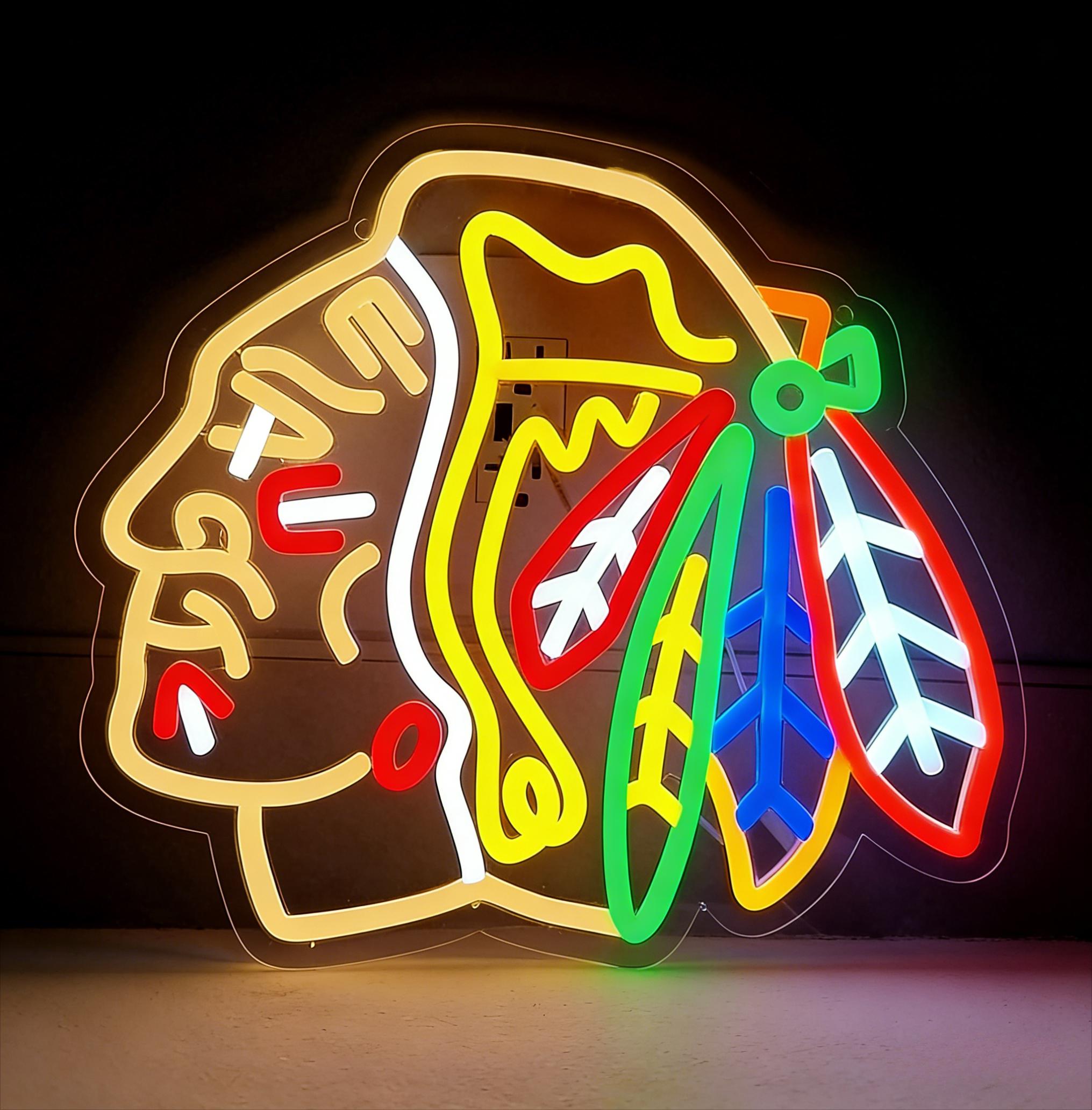 Ice Hockey Neon Signs USB Dimm - Decor Lighting Fans avis et prix