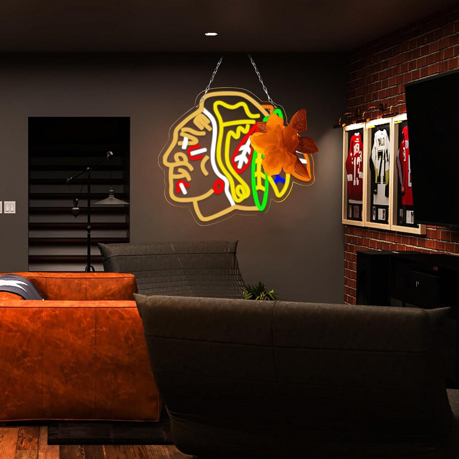 Ice Hockey Neon Signs USB Dimm - Decor Lighting Fans avis et prix