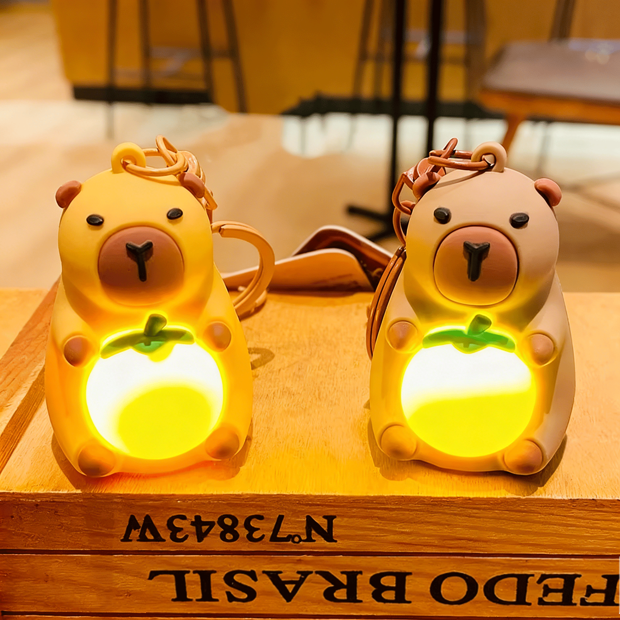 Simulation Capybara Doll Keych - Lighting Decor Items avis et prix