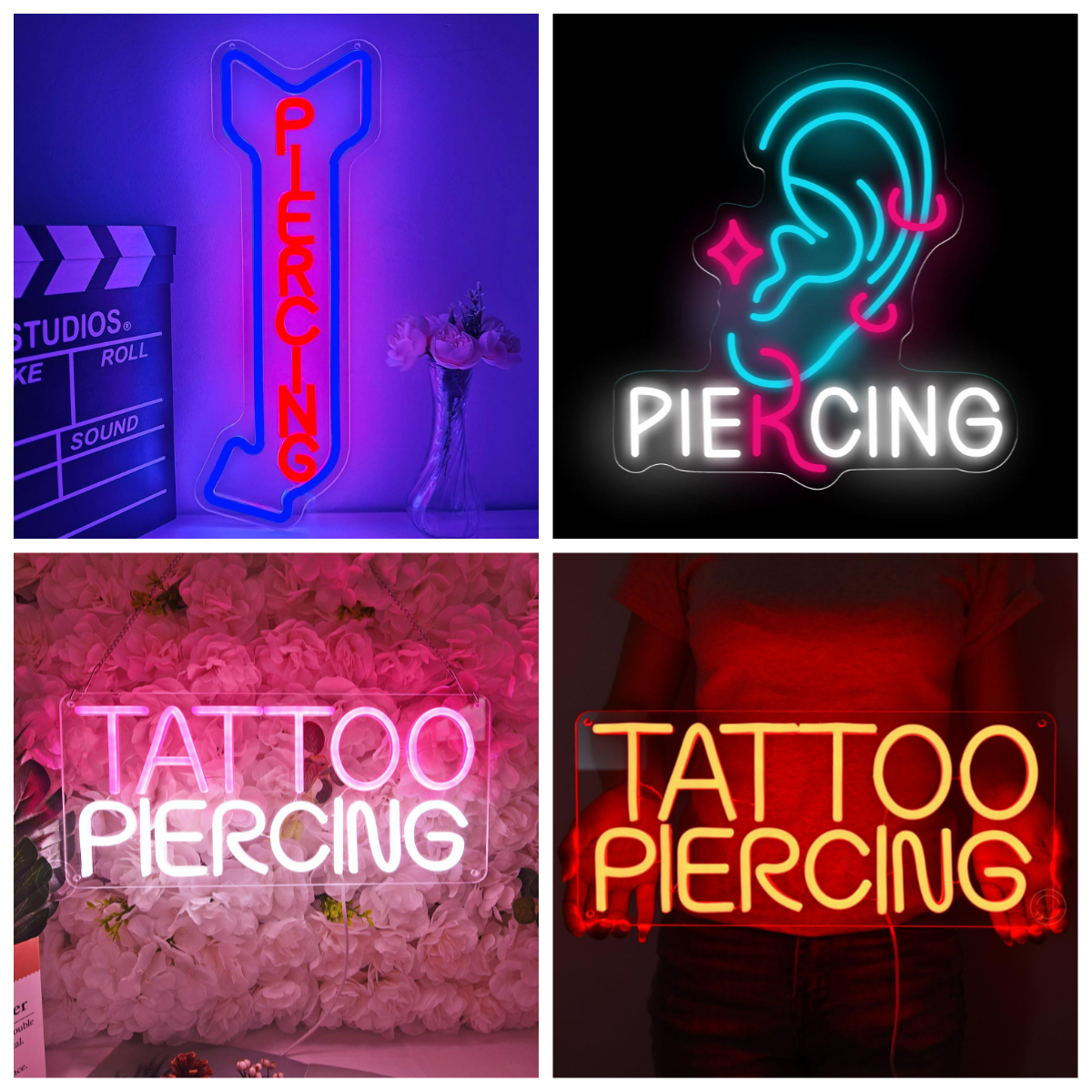 Piercing Neon Sign LED Lights  - Lighting Decor Store avis et prix