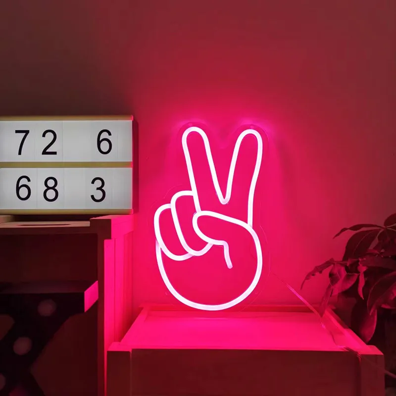 Peace Neon Sign LED Nightlight - Lighting Decor Store avis et prix