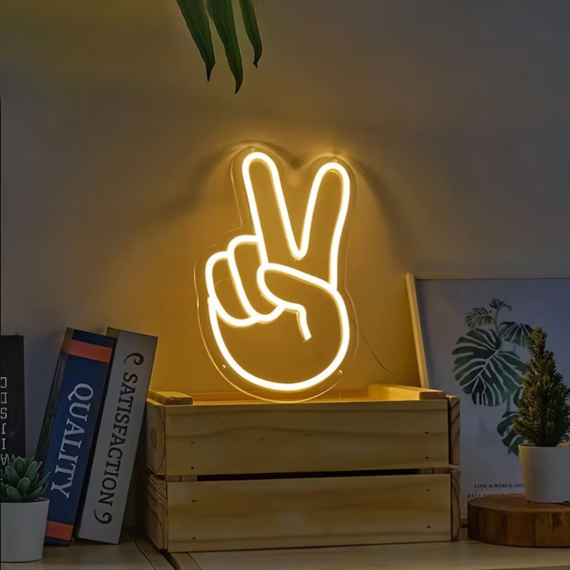 Peace Neon Sign LED Nightlight - Lighting Decor Store avis et prix