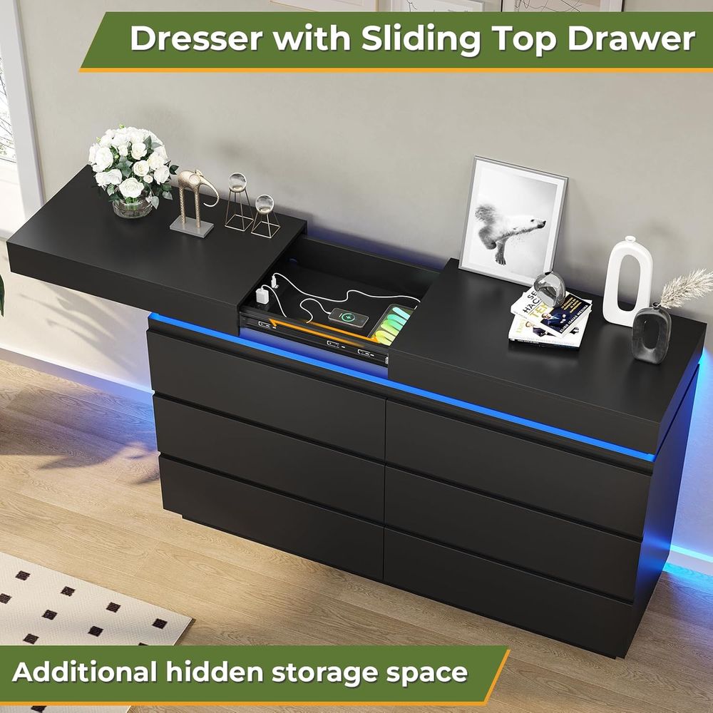 6-Drawer Sliding Top Desk, Wid - Furniture Lighting & Decor Magazine avis et prix