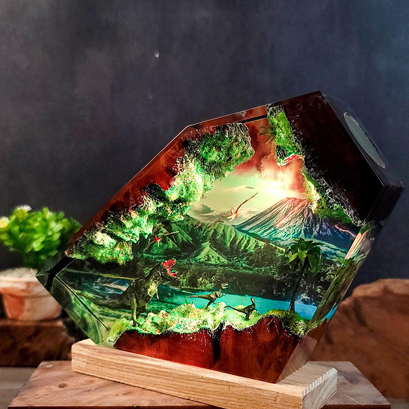 Table Resin Lamp Dinosaur Figu - Lighting Table Decor avis et prix