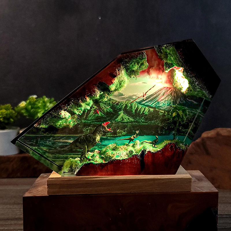 Table Resin Lamp Dinosaur Figu - Lighting Table Decor avis et prix