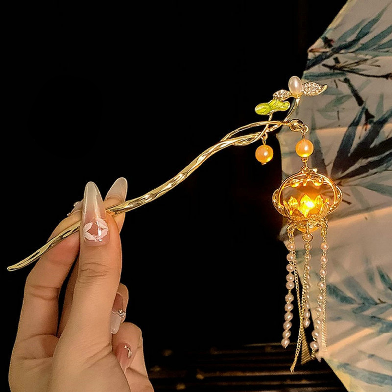 Luminous Flower Hairpin Exquis - Lighting Decor Items avis et prix