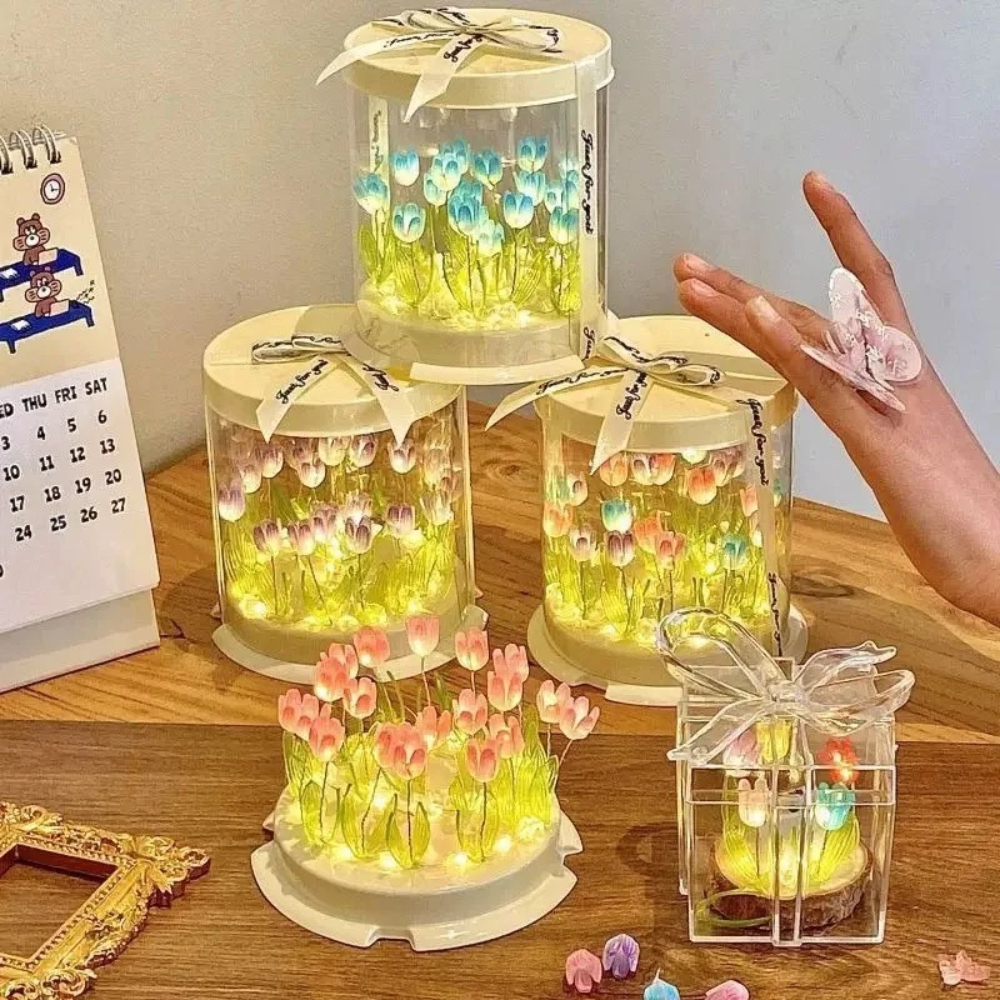 Tulip Lamp DIY Handmade Materi - Lighting Table Decor avis et prix