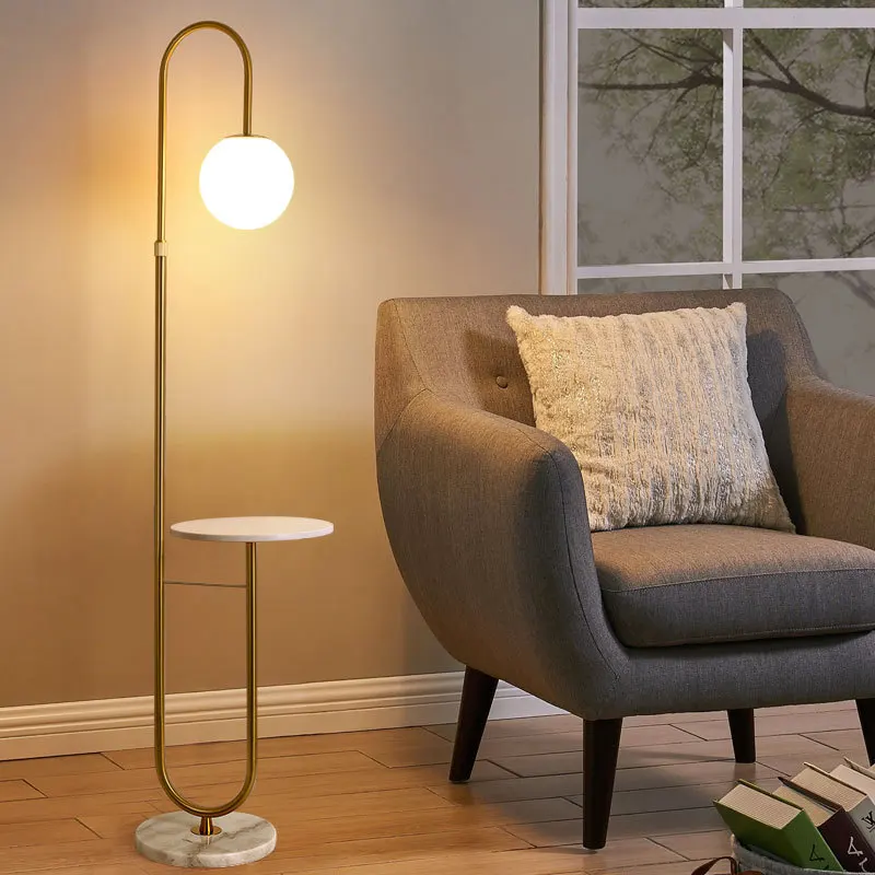 Modern LED Floor Lamp Gold Bla - Floor Lamp Tripod avis et prix