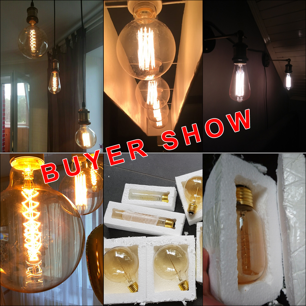 E27 Retro Edison Bulb 220V 40W - Lighting Decor Items avis et prix
