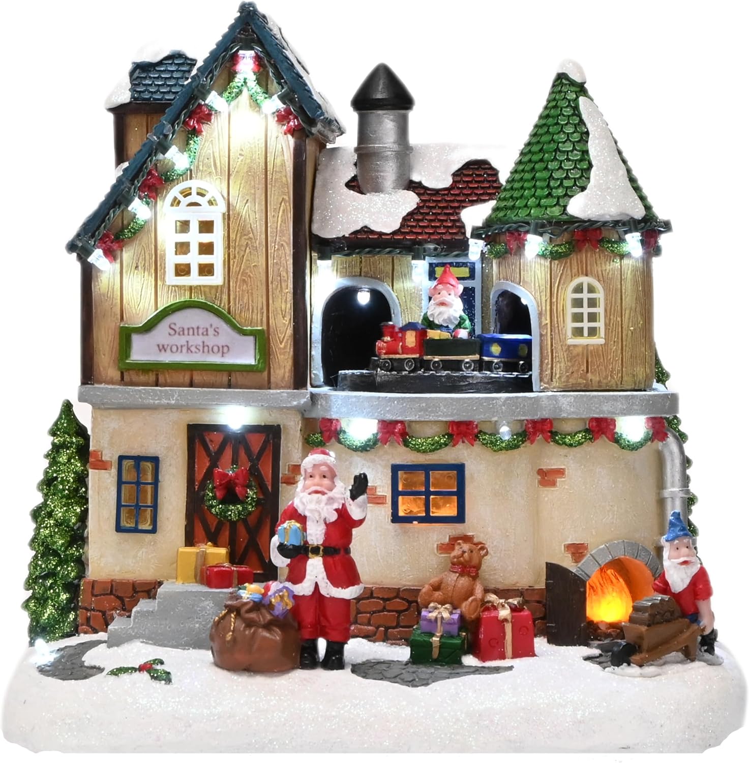 Christmas Village Lighted Sant - Lighting Table Decor avis et prix