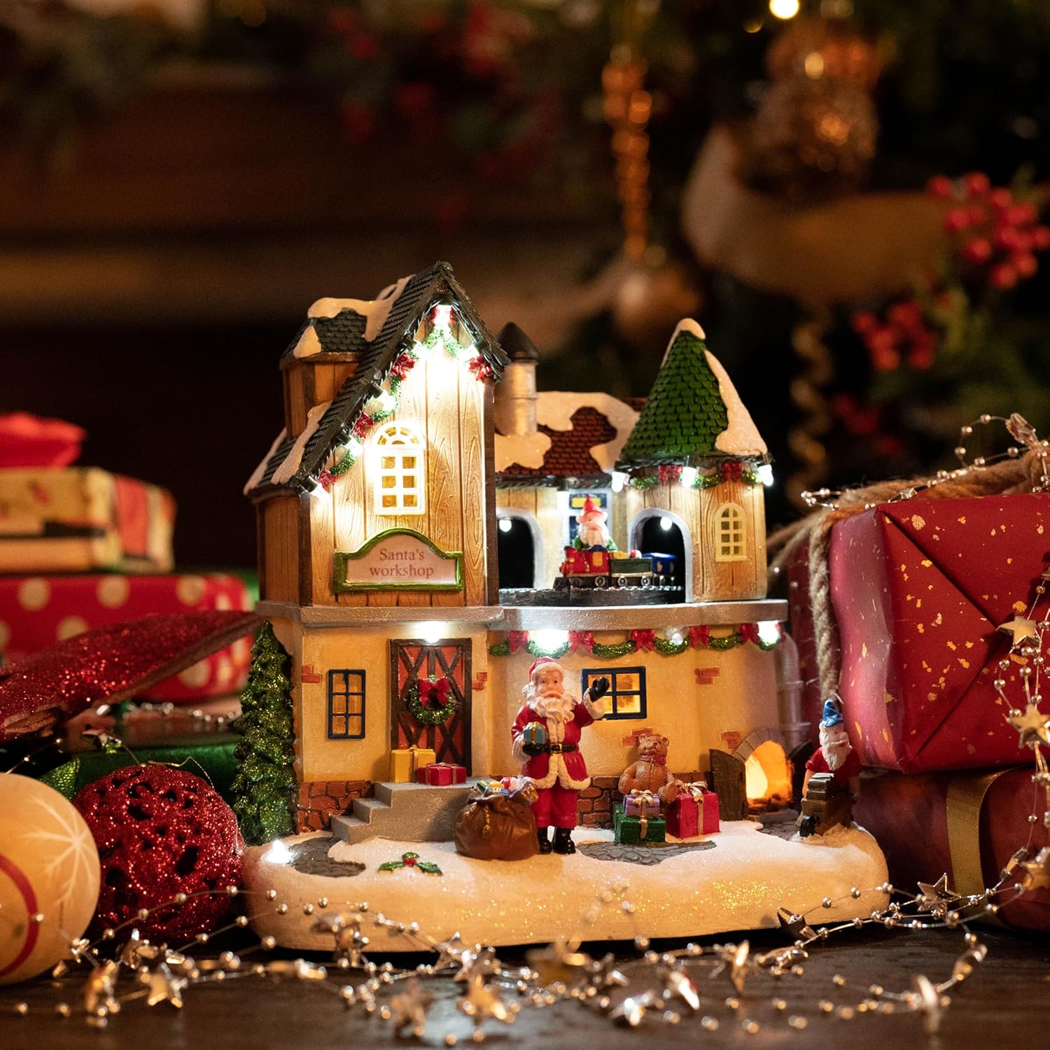 Christmas Village Lighted Sant - Lighting Table Decor avis et prix
