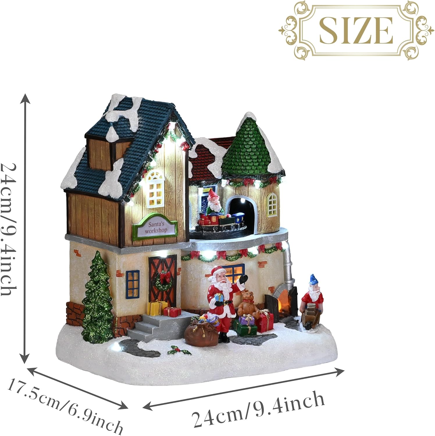 Christmas Village Lighted Sant - Lighting Table Decor avis et prix
