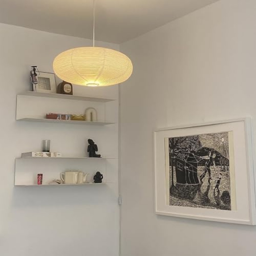 2Pcs White Oval Paper Lantern  - Pendant Light Shade avis et prix