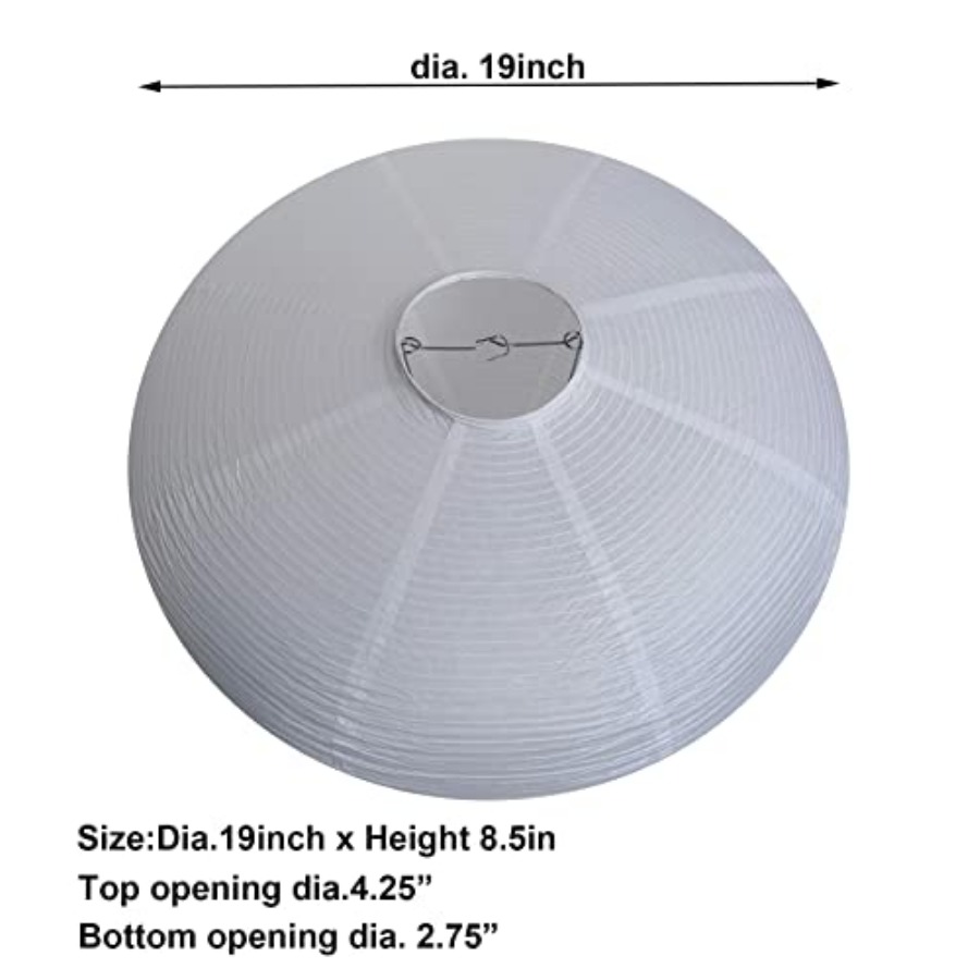 2Pcs White Oval Paper Lantern  - Pendant Light Shade avis et prix