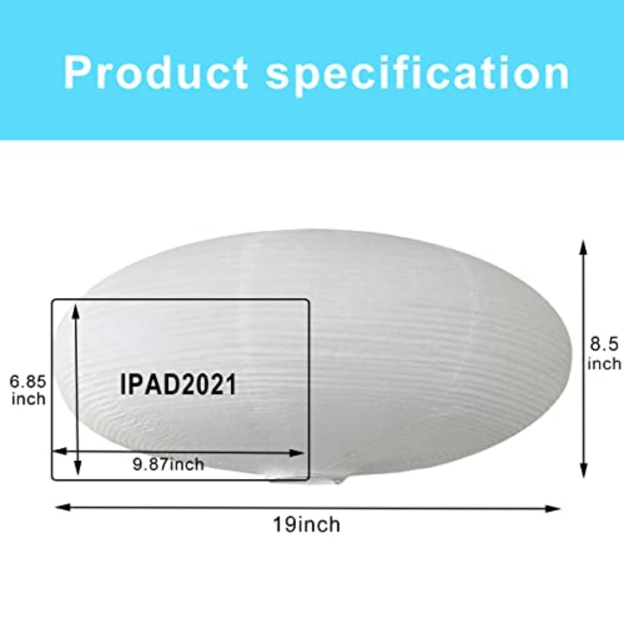2Pcs White Oval Paper Lantern  - Pendant Light Shade avis et prix