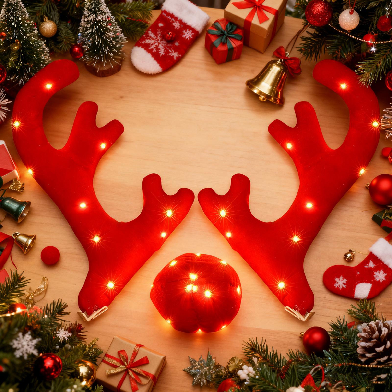 Reindeer Antlers For Cars Cute - Up Lighting Decor avis et prix