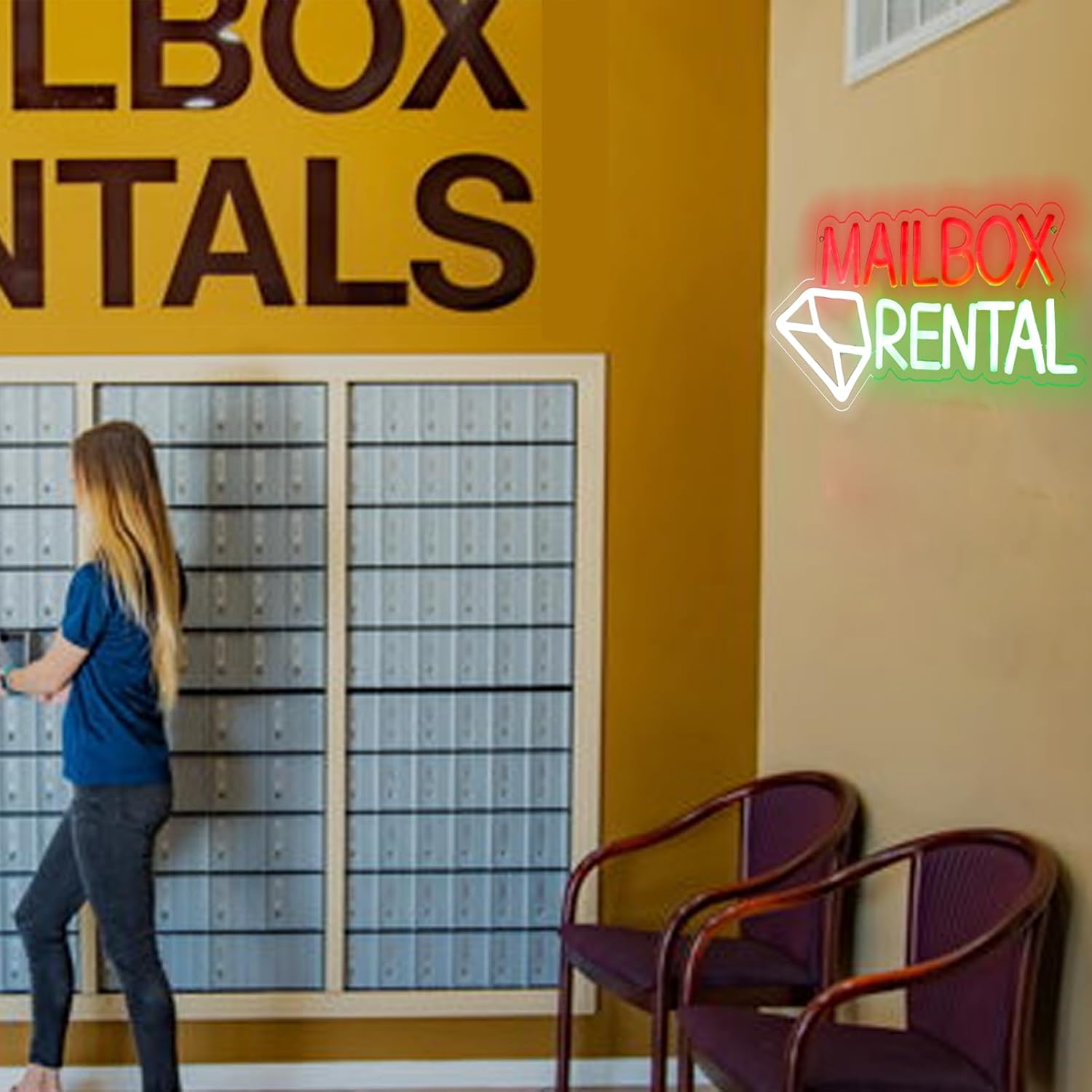 Mailbox Rental Neon Sign USB P - Lighting Decor Rentals avis et prix
