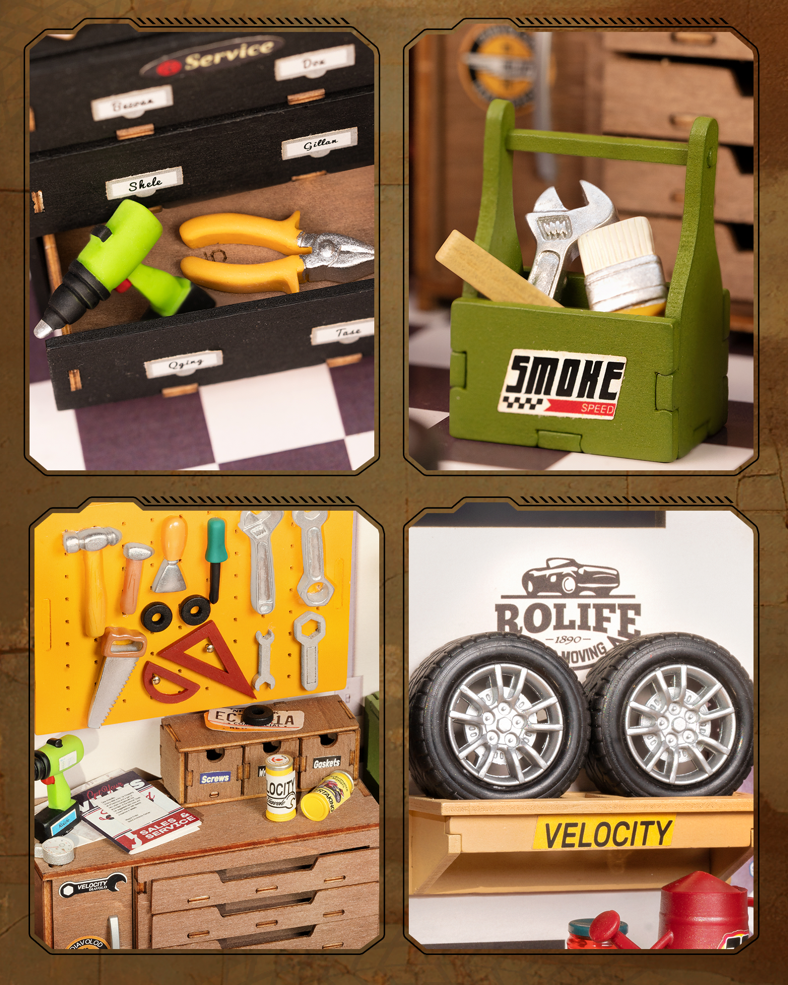 Robotime Rolife Mini Garage Wo - Garage Lighting Decor avis et prix