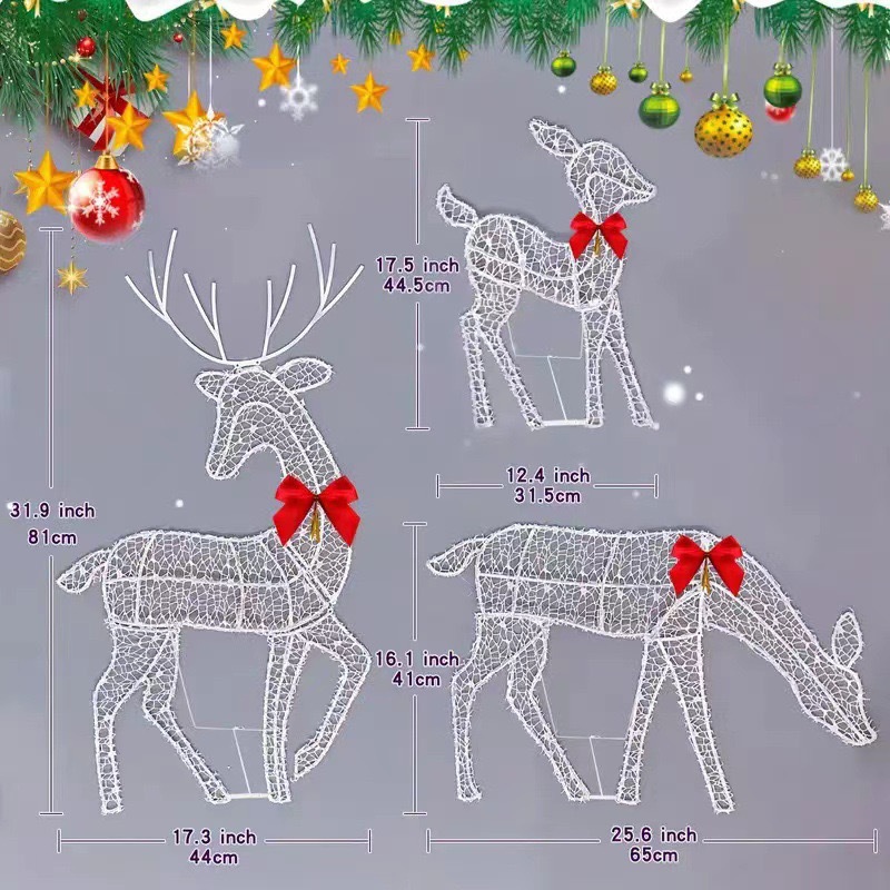 2D Lighted Reindeer Christmas  - Up Lighting Decor avis et prix