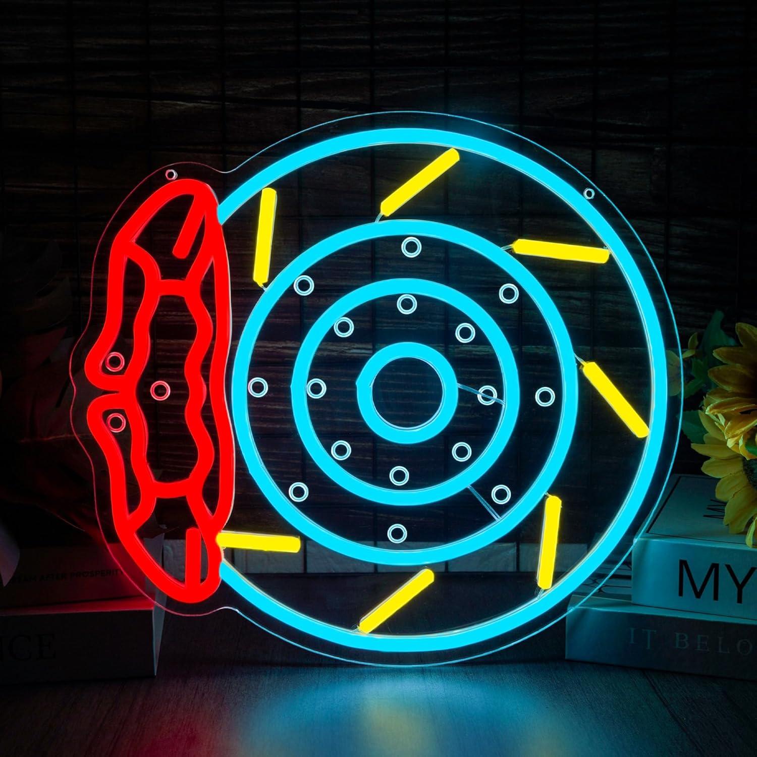 Brake Pads Neon Sign LED Garag - Decor Lighting Fans avis et prix