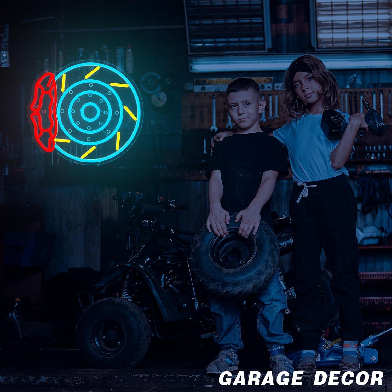Brake Pads Neon Sign LED Garag - Decor Lighting Fans avis et prix
