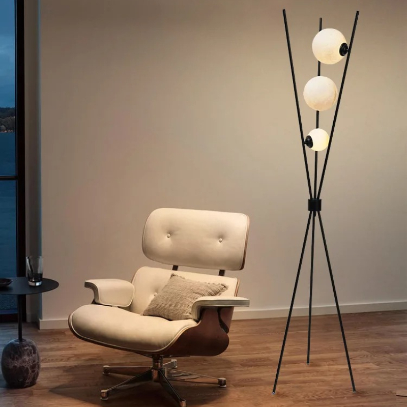 Tripod floor lamp moon design  - Floor Lamp Tripod avis et prix