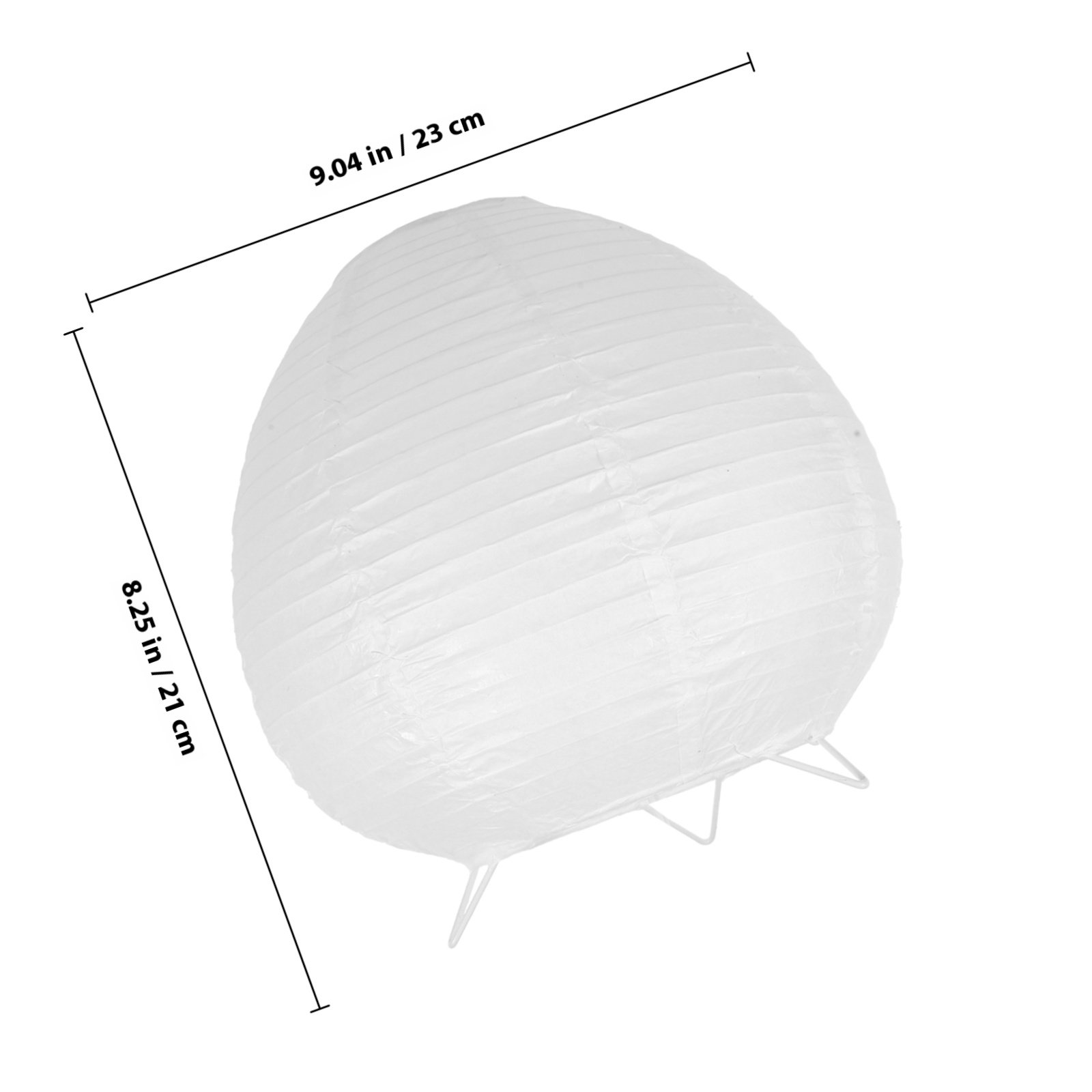 Rice Paper Lamp Shade with Met - Decor Lighting Solution avis et prix