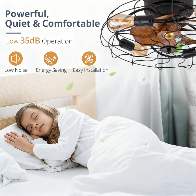 Industrial Retro Fan Light wit - Decor Lighting Ceiling Fans avis et prix
