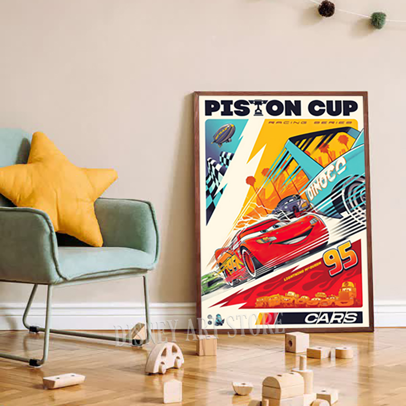 Cars Cartoon Movie Art Prints  - Lighting Mcqueen Decor avis et prix