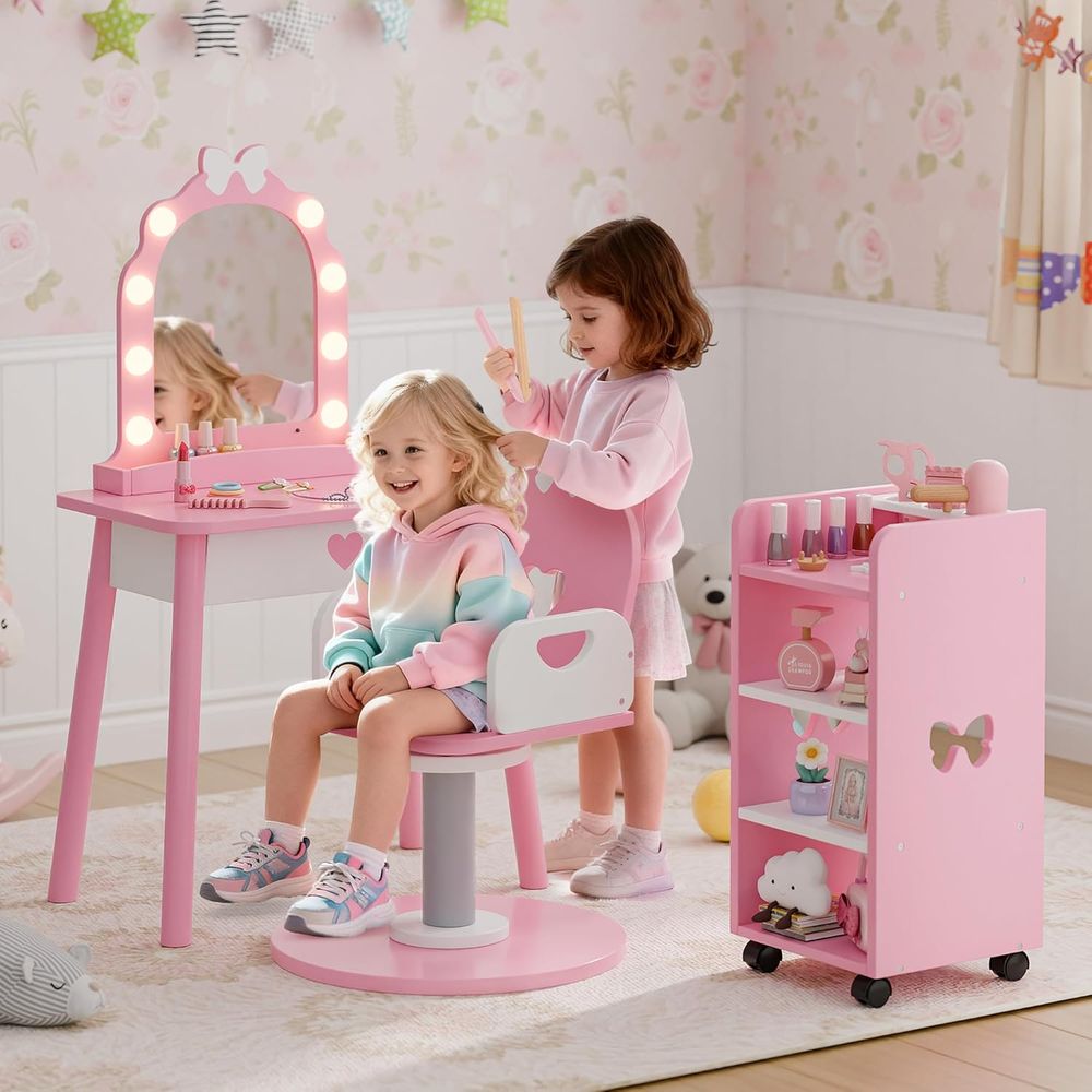 Pink Toddler Vanity Set with L - Furniture Lighting & Decor Magazine avis et prix