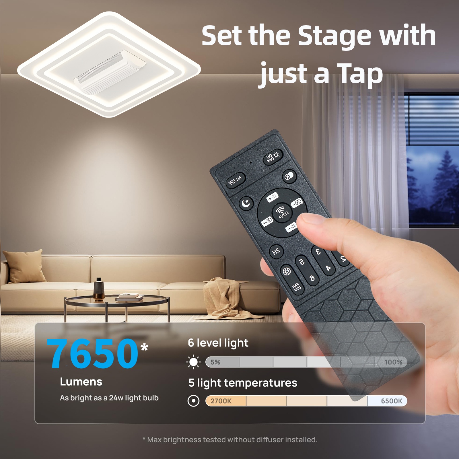 Modern Ceiling Fan with Light  - Decor Lighting Ceiling Fans avis et prix