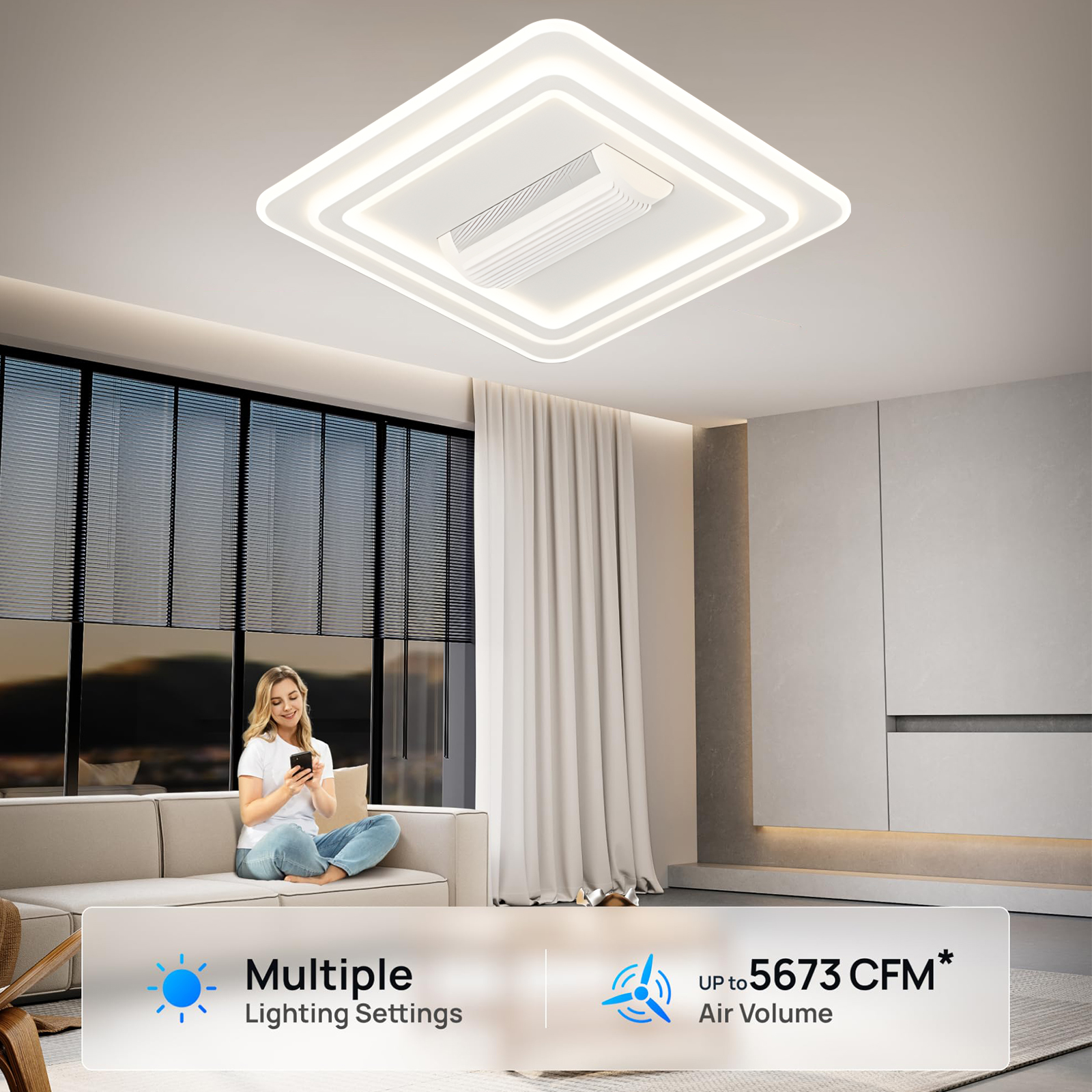 Modern Ceiling Fan with Light  - Decor Lighting Ceiling Fans avis et prix