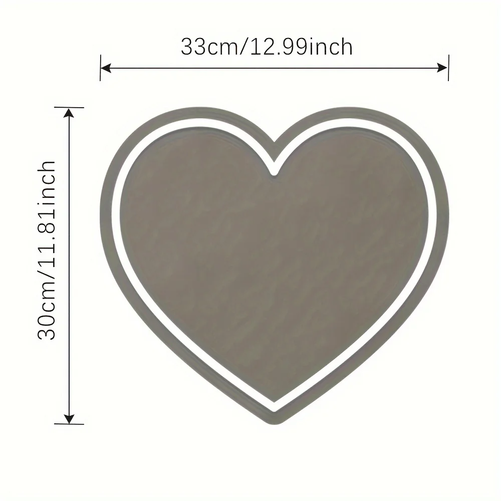 Heart Shape LED Mirror with Wa - Lighting Room Decor Photo avis et prix