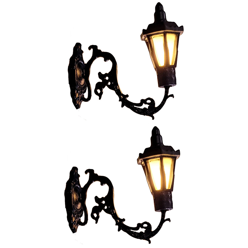 2pc Antique 1:12 Dollhouse Lam - Lighting Table Decor avis et prix