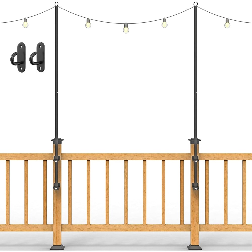 2 pack string light poles - st - Furniture Lighting & Decor Magazine avis et prix