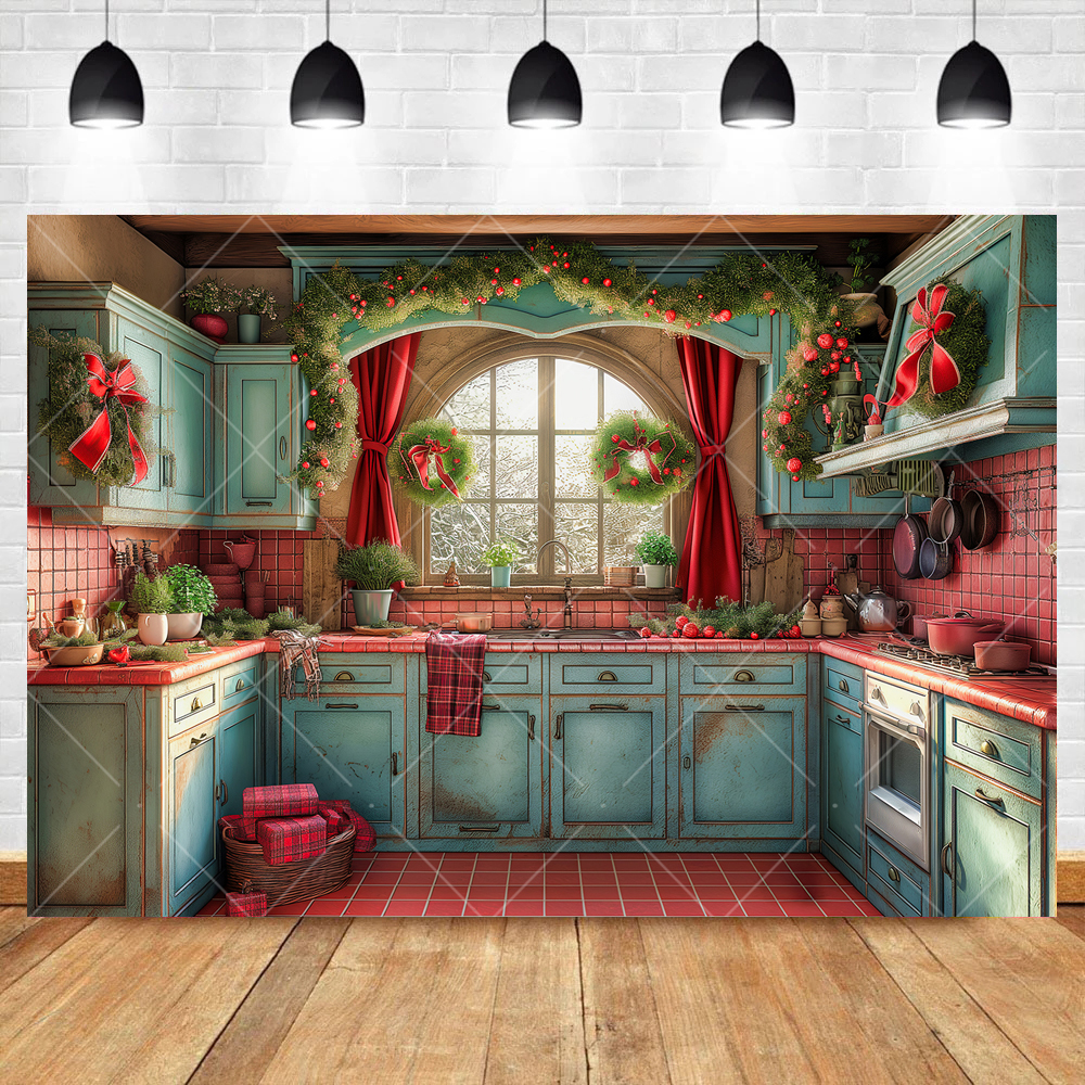 Merry Christmas Kitchen Window - Lighting Room Decor Photo avis et prix