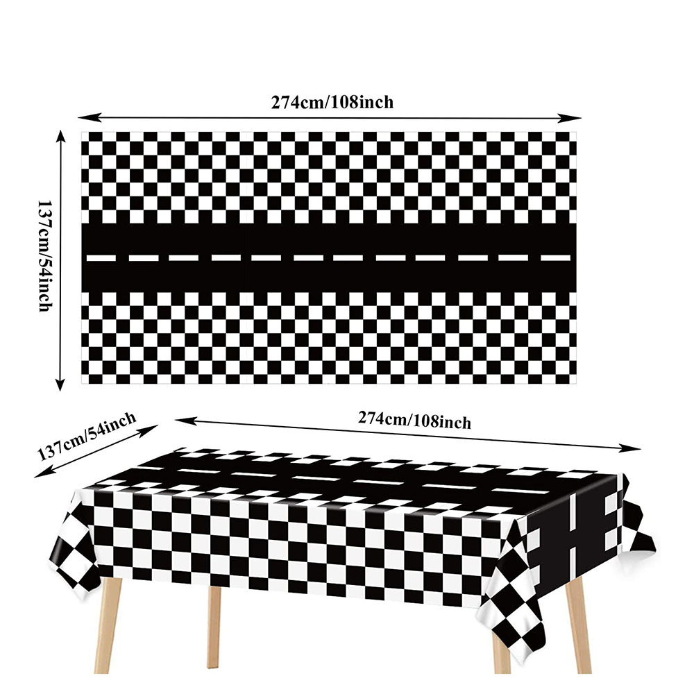 Checkered Race Car Party Black - Lighting Mcqueen Decor avis et prix