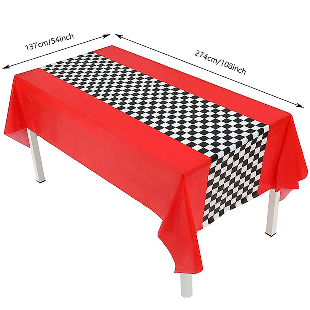 Checkered Race Car Party Black - Lighting Mcqueen Decor avis et prix